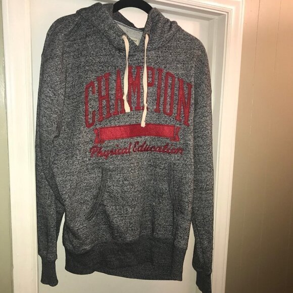 CHAMPION Men’s Gray Hoodie Size Large - Picture 1 of 10